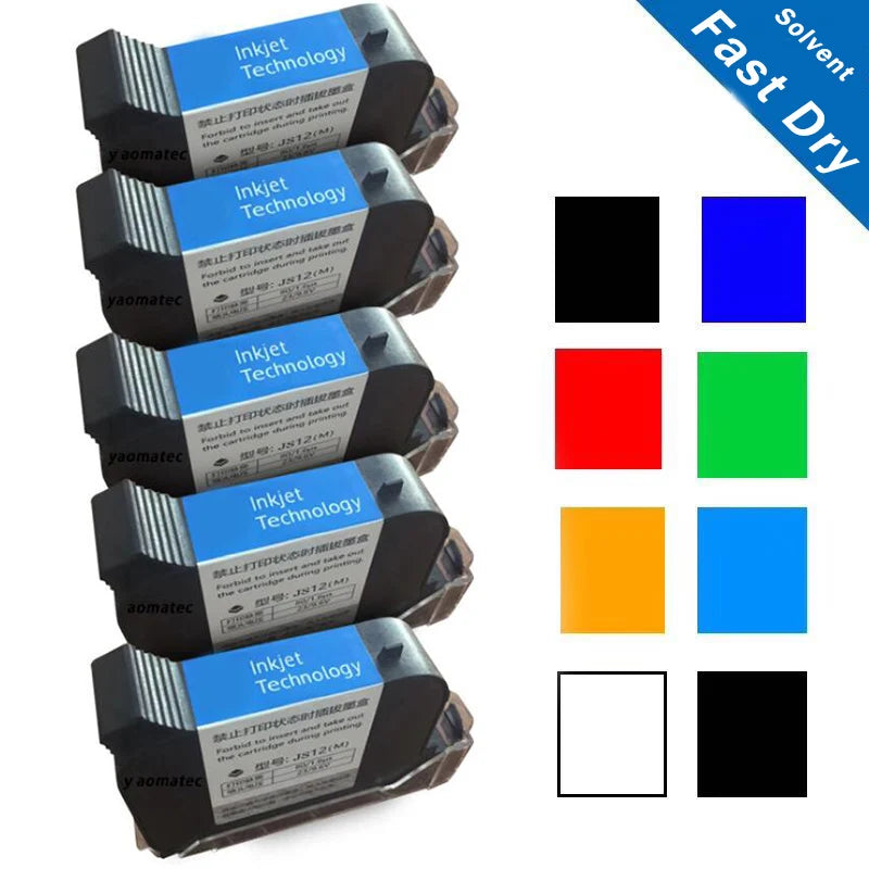 YAOMATEC 2588K+  600DPI 12.7mm  Handheld thermal inkjet Printer Fast Dry Eco Solvent Ink Cartridge