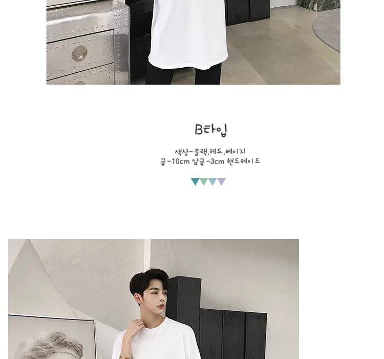 Men summer oversized hip hop long t shirt side split tee shirts mens punk tops streetwear hiphop clothes camisetas stage costume