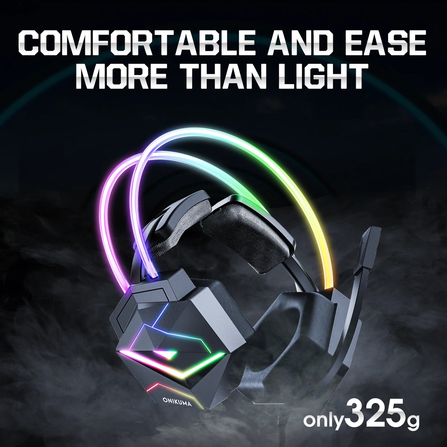 ONIKUMA X20   RGB Gaming Headset Noise Canceling Headphone with HD Mic for PS4 PC Xbox