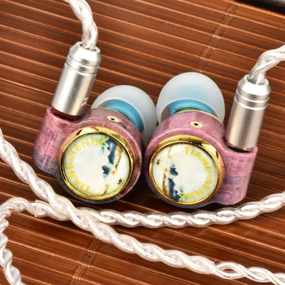 TD25 Hybrid Driver In-ear Monitor 1DD+1BA Earphone HiFi 2Pin Wired Headphone Music DJ Headset Sport Game Earbud