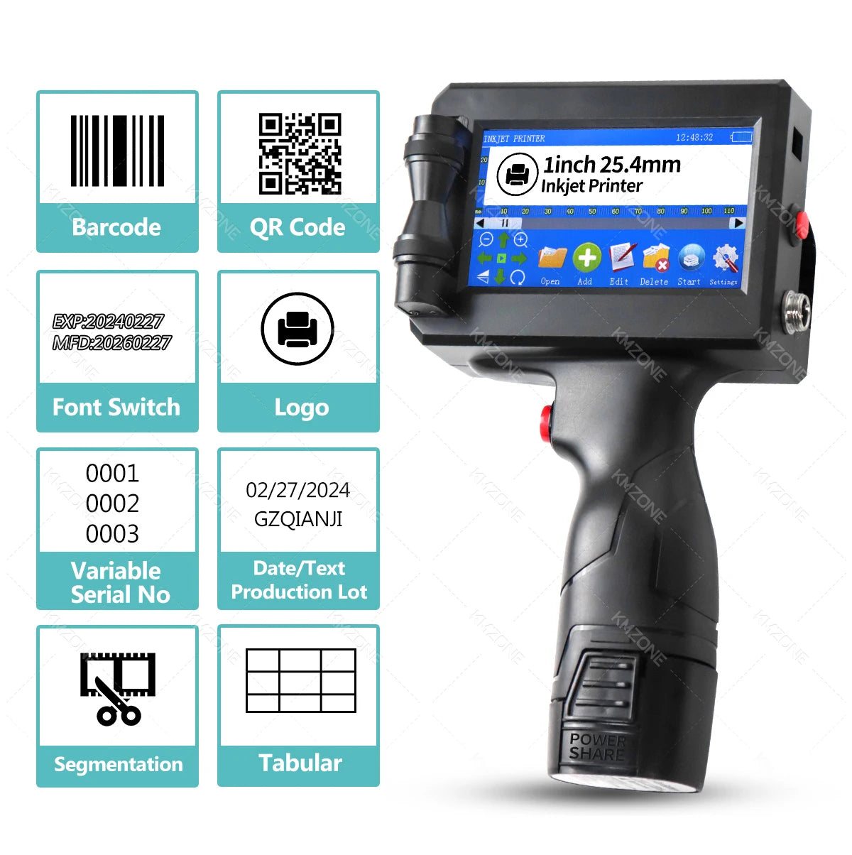 Handheld Inkjet Printer Gun