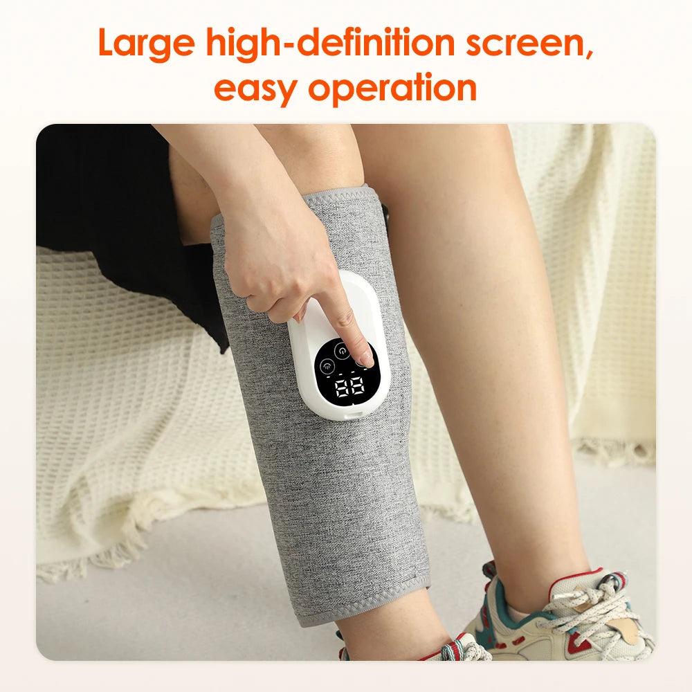 JianYouCare Portable 360 Air Pressure Leg Calf Massager Hot Compress Promote Blood Circulation Muscle Relaxation Relieve Fatigue