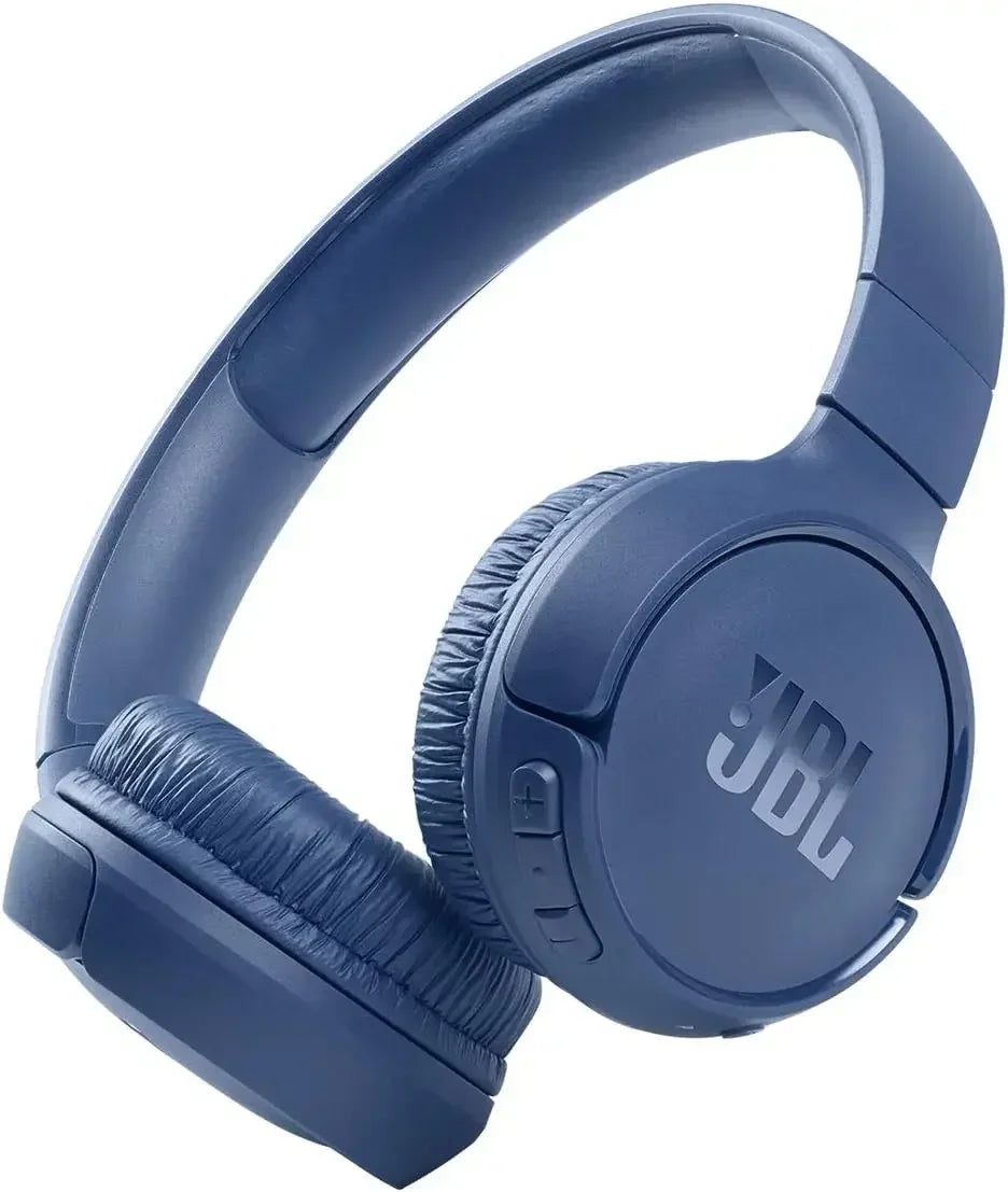 JBL Tune 510BT: Wireless On-Ear Headphones with Purebass Sound - Blue, Medium