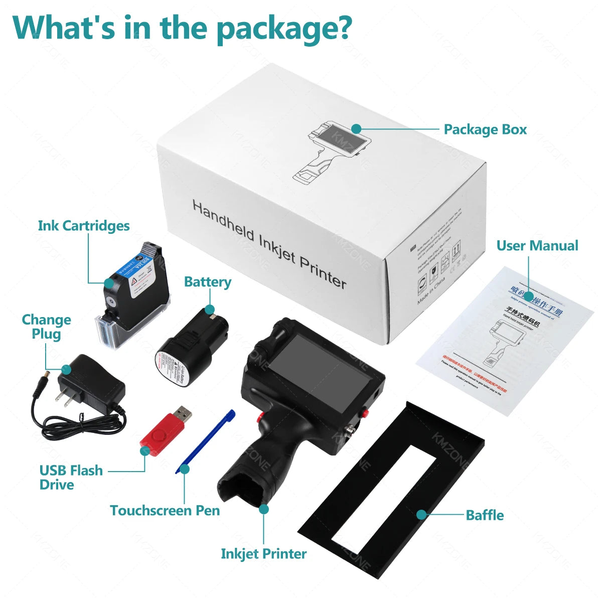 Handheld Inkjet Printer Gun