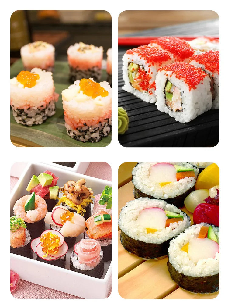 Sushi Maker Mold Household Cylindrical Rice Vegetable Meat Rolling Tool Kitchen DIY Sushi Maker Sushi Tool