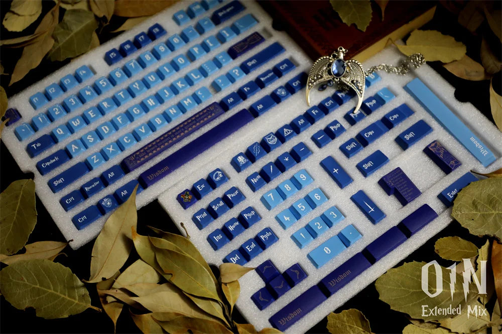 142 Keys Cherry Profile Four Major Colleges Keycap 5 Side DYE Sublimation English ISO Enter For MX Switch Mechanical Keyboard