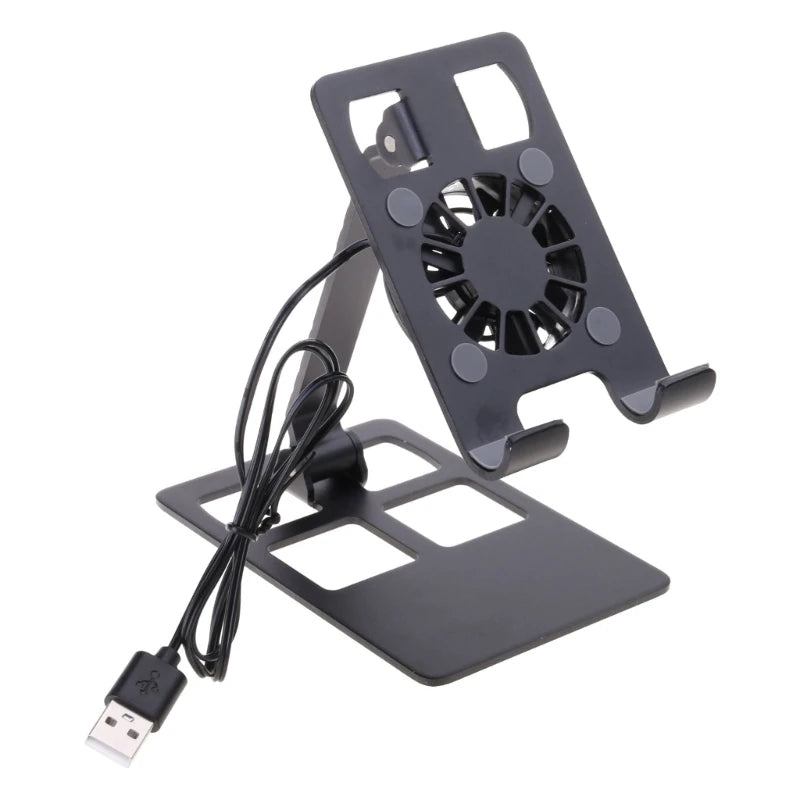 Stand Portable Cooling Fan Heat Dissipation For Cellphone Tablet Holder Cooling Stand Support H8WD