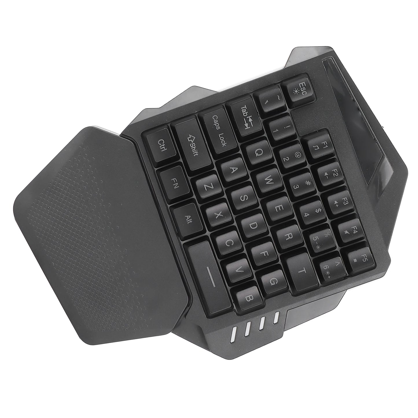 One Handed Gaming Keyboard One Handed Gaming Keyboard 2.4G Wireless RGB Lighting ABS 35 Keys Gaming Keyboard for Computer