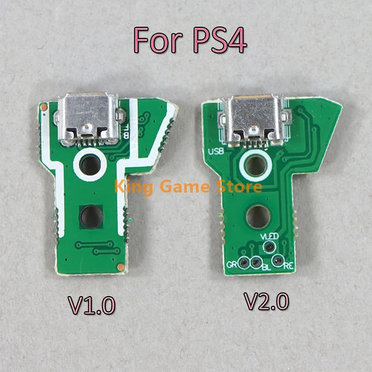 2pcs For PS4 OEM Controller USB Charging Port Socket Charger Board V1 V2 charging board Replacement for Play-Station 4