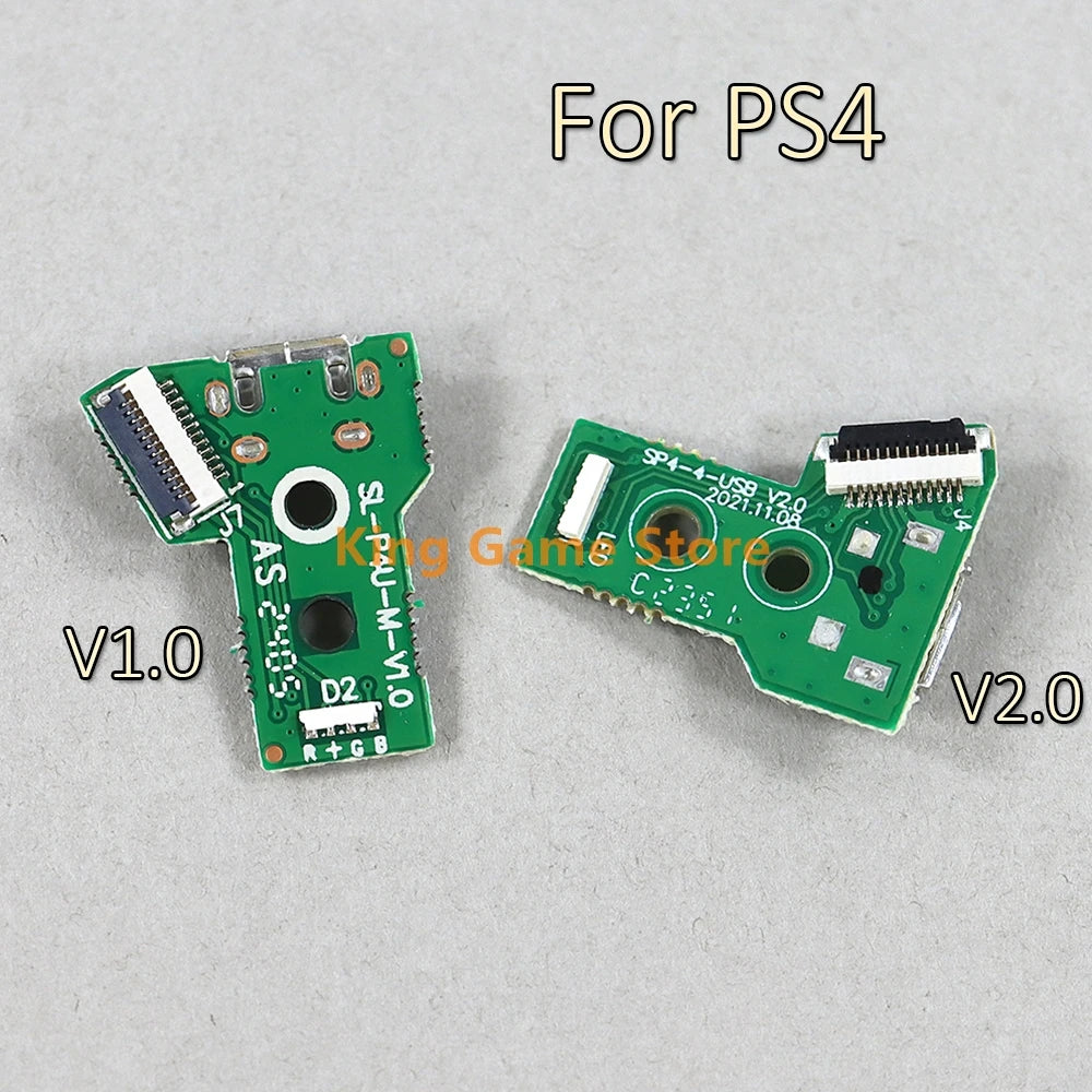 2pcs For PS4 OEM Controller USB Charging Port Socket Charger Board V1 V2 charging board Replacement for Play-Station 4