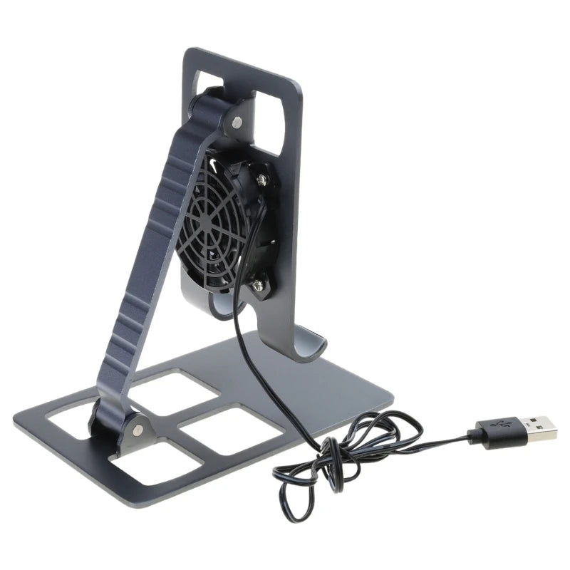 Stand Portable Cooling Fan Heat Dissipation For Cellphone Tablet Holder Cooling Stand Support H8WD