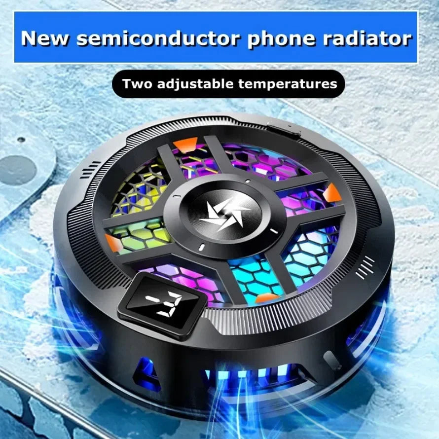 Mobile Phone Magnetic SL18 Back-Clip 2 in 1 Semiconductor Refrigeration Cooling Fan Radiator for IOS Android PUBG Game Cooler