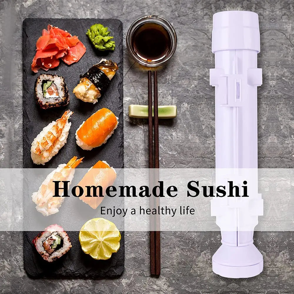 Sushi Maker Mold Household Cylindrical Rice Vegetable Meat Rolling Tool Kitchen DIY Sushi Maker Sushi Tool