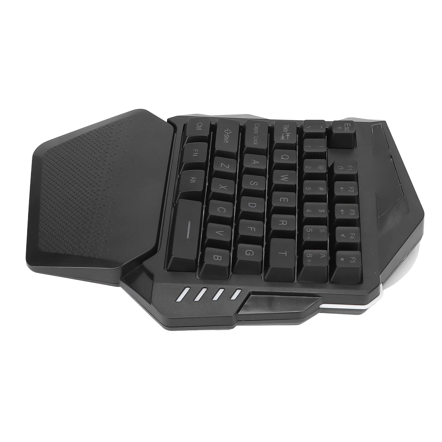 One Handed Gaming Keyboard One Handed Gaming Keyboard 2.4G Wireless RGB Lighting ABS 35 Keys Gaming Keyboard for Computer