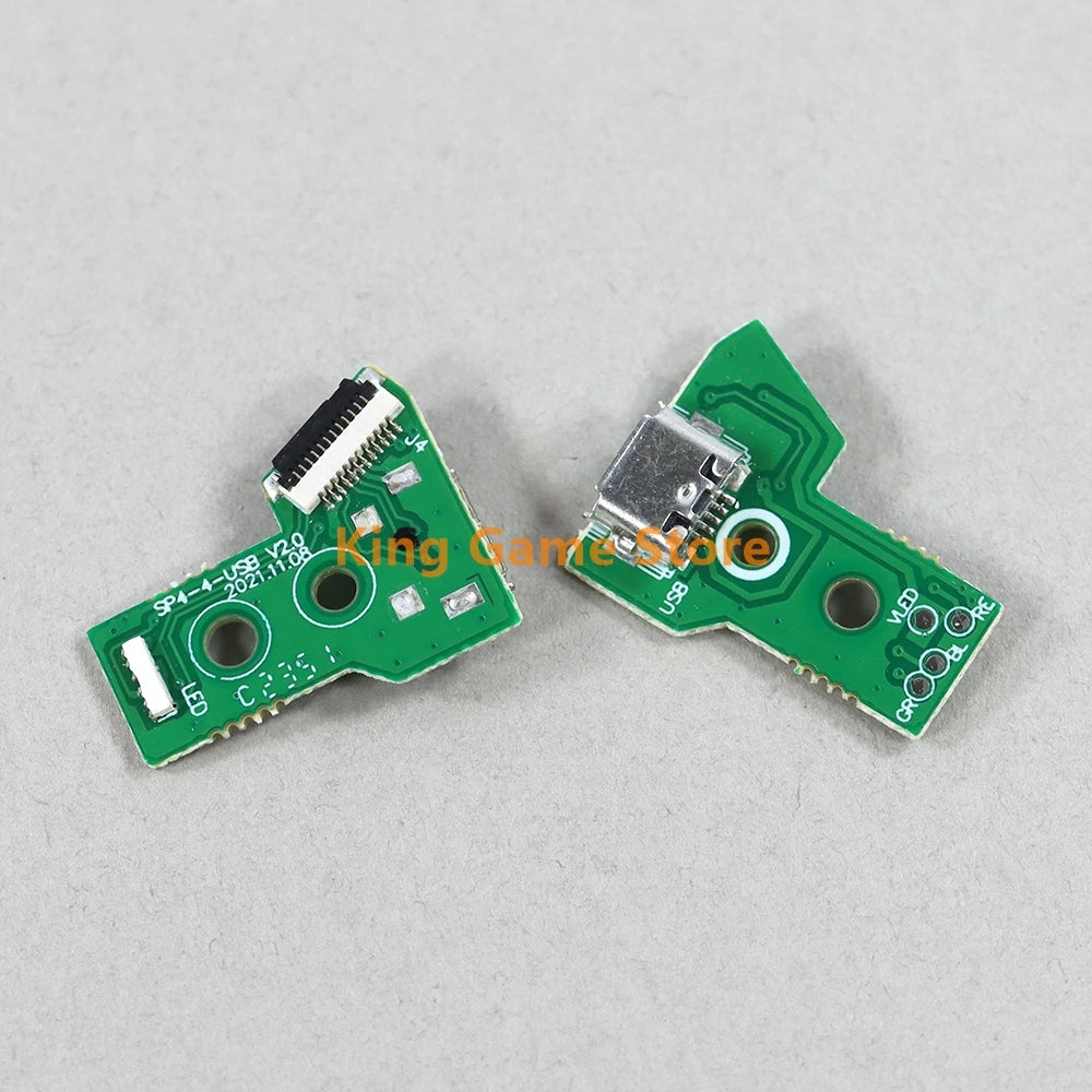 2pcs For PS4 OEM Controller USB Charging Port Socket Charger Board V1 V2 charging board Replacement for Play-Station 4