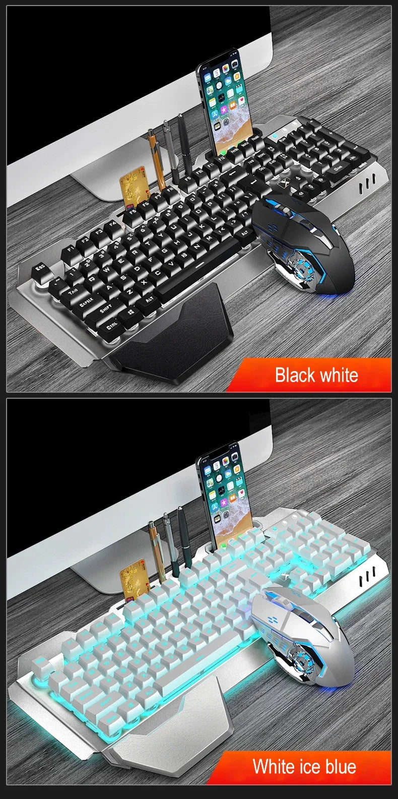 K680 Rechargeable 2.4G wireless keyboard and mouse suite Gaming computer Office esports