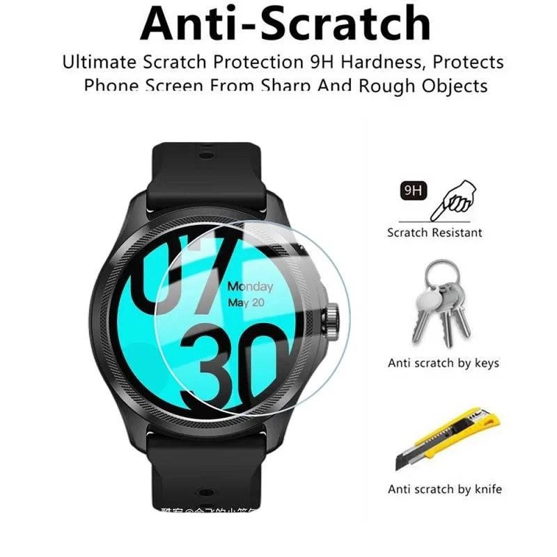 Glass Protector For Ticwatch Pro  3 Ultra GPS 4G LTE Pro 5 S S2 E2 E3 Screen Protector Watch Tempered Glass Protective Film