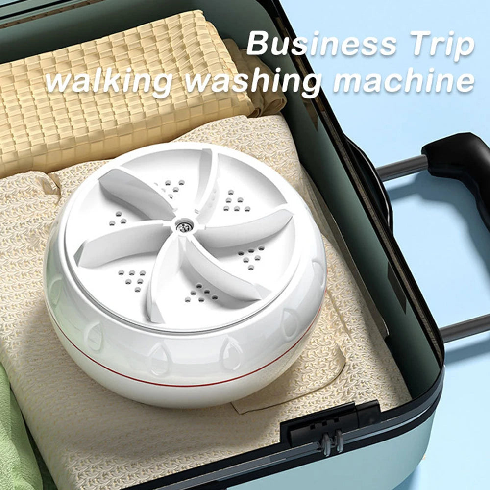 Mini Washing Machine Portable USB Rotating Turbo