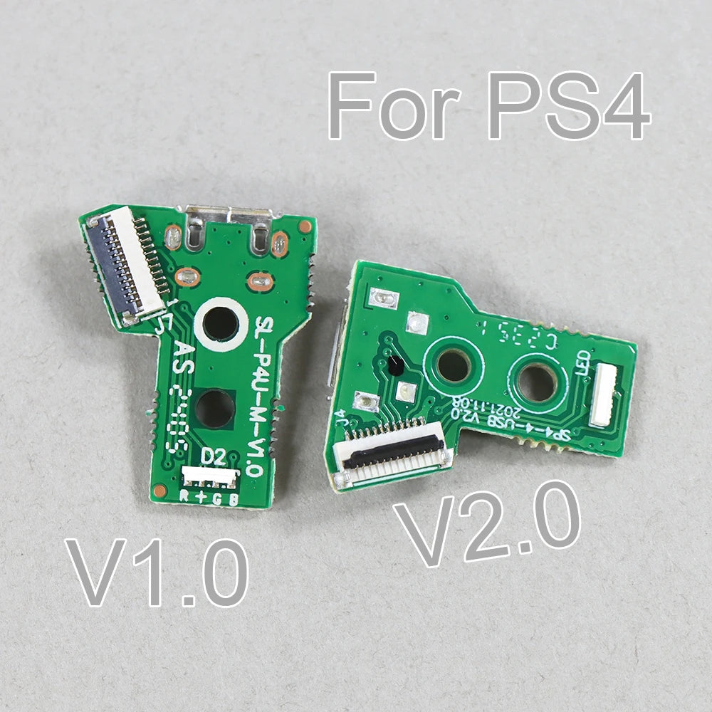 2pcs For PS4 OEM Controller USB Charging Port Socket Charger Board V1 V2 charging board Replacement for Play-Station 4