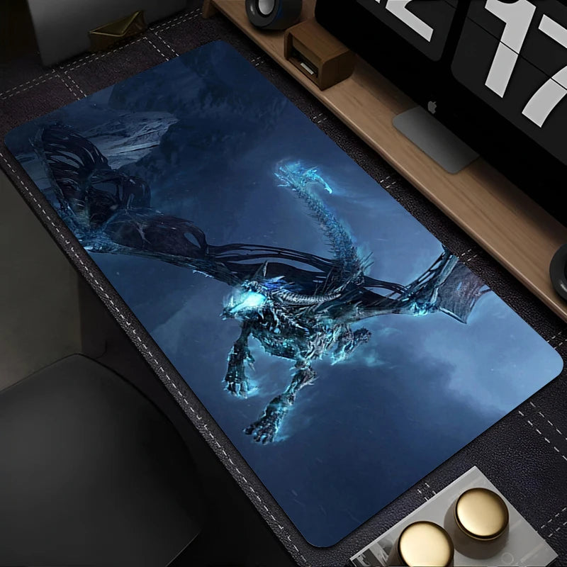 World of Warcraft Lich King Mouse Pad PC HD Anime Gaming Accessories Keyboard Mousepad Laptop XXL Game Cabinet Desk Mat Carpet