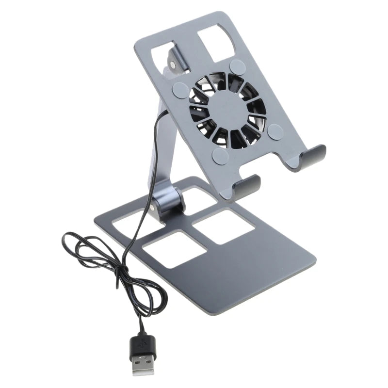 Stand Portable Cooling Fan Heat Dissipation For Cellphone Tablet Holder Cooling Stand Support H8WD