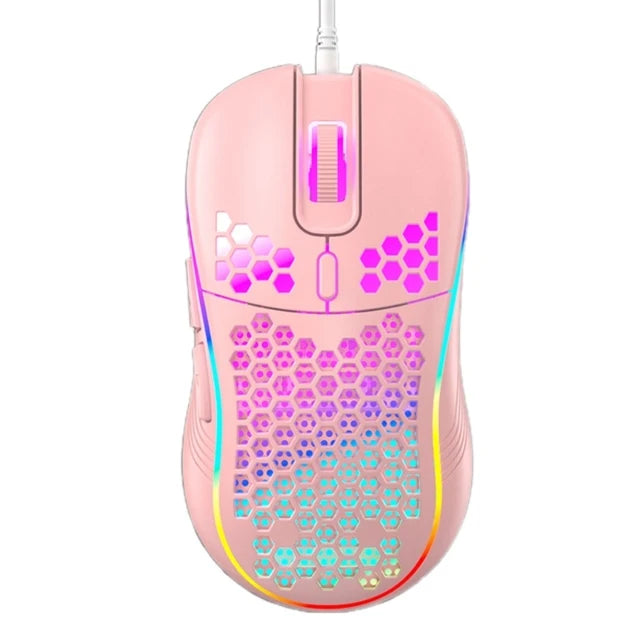 USB Wired Gaming Mouse Mechanical Mice USB Luminous Light Mouse 7200DPI Adjustable Optical Gamer Mice for PC Computer Game