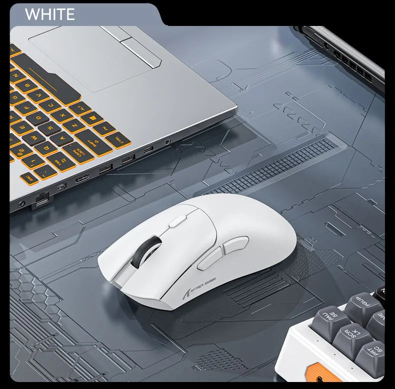 For Attack Shark R1 18000dpi Wireless Mouse, 1000Hz, Tri-mode Connection, PAW3311,Macro Gaming Mouse