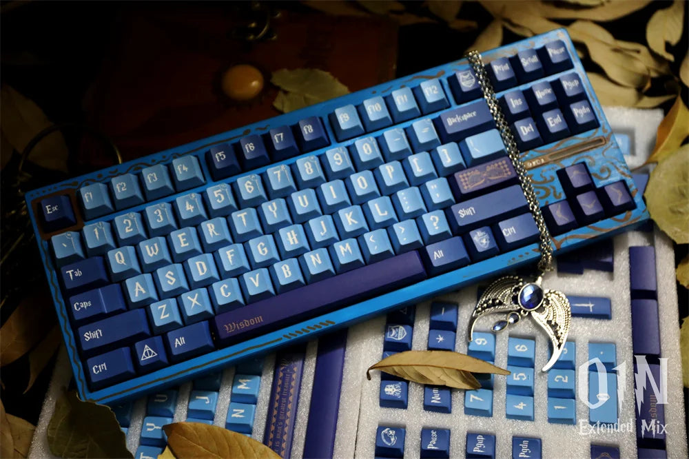 142 Keys Cherry Profile Four Major Colleges Keycap 5 Side DYE Sublimation English ISO Enter For MX Switch Mechanical Keyboard