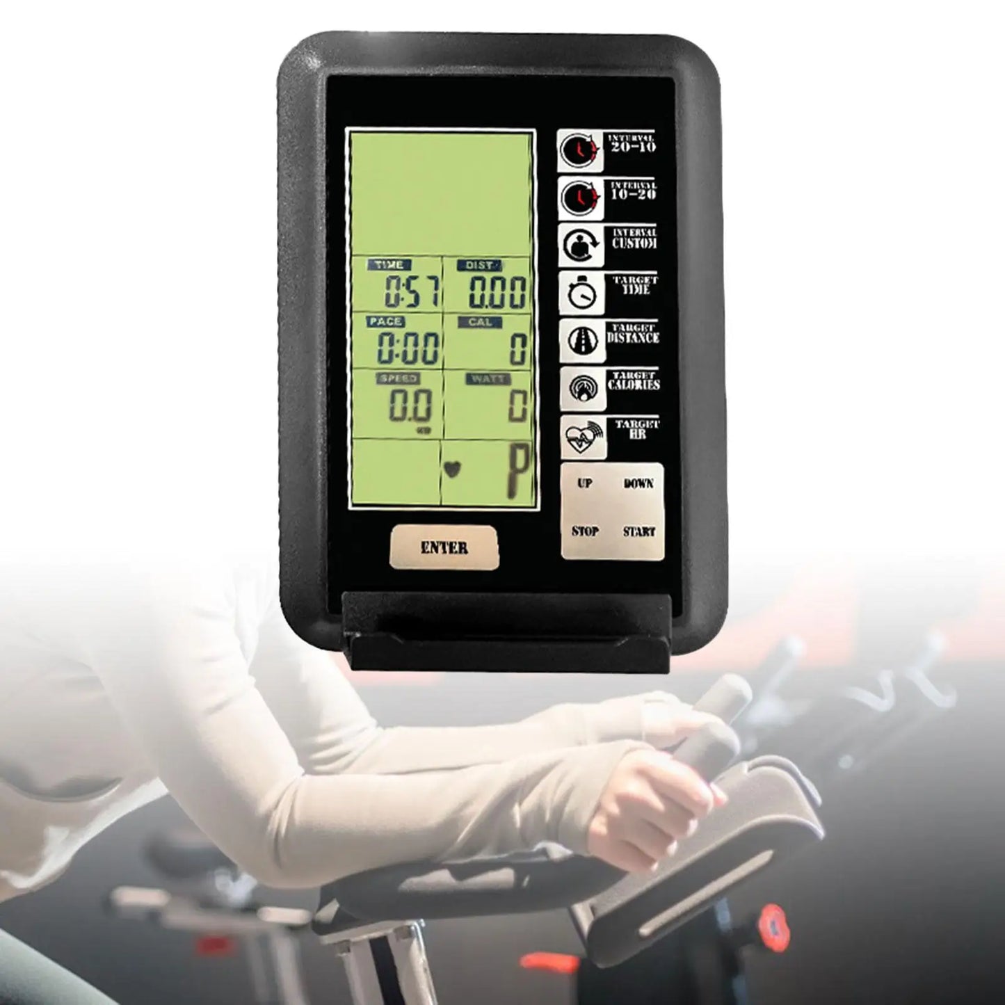 Air Bike Computer Bicycle Speedometer Odometer for Exercise Data Workout