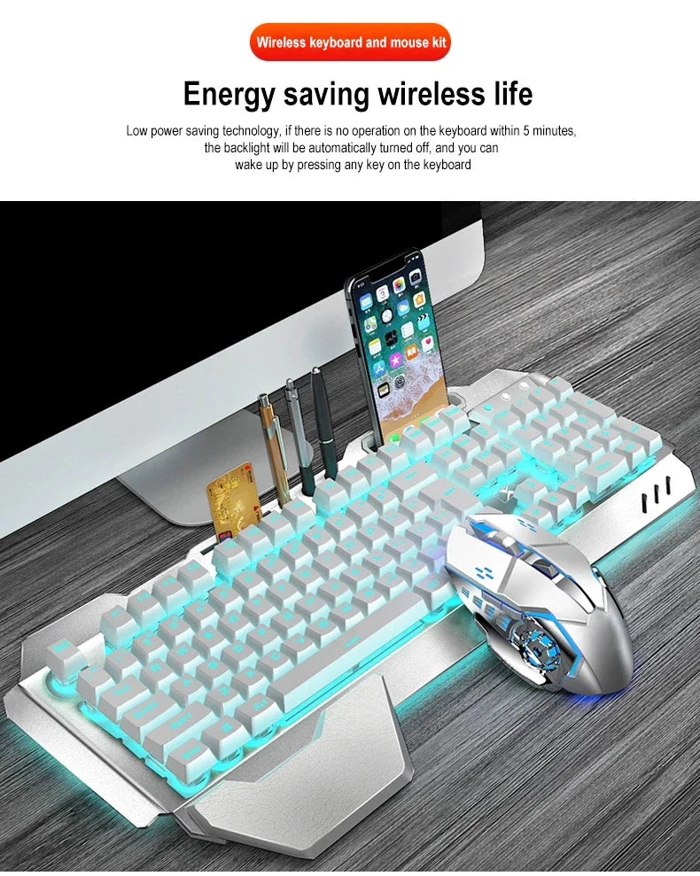 K680 Rechargeable 2.4G wireless keyboard and mouse suite Gaming computer Office esports