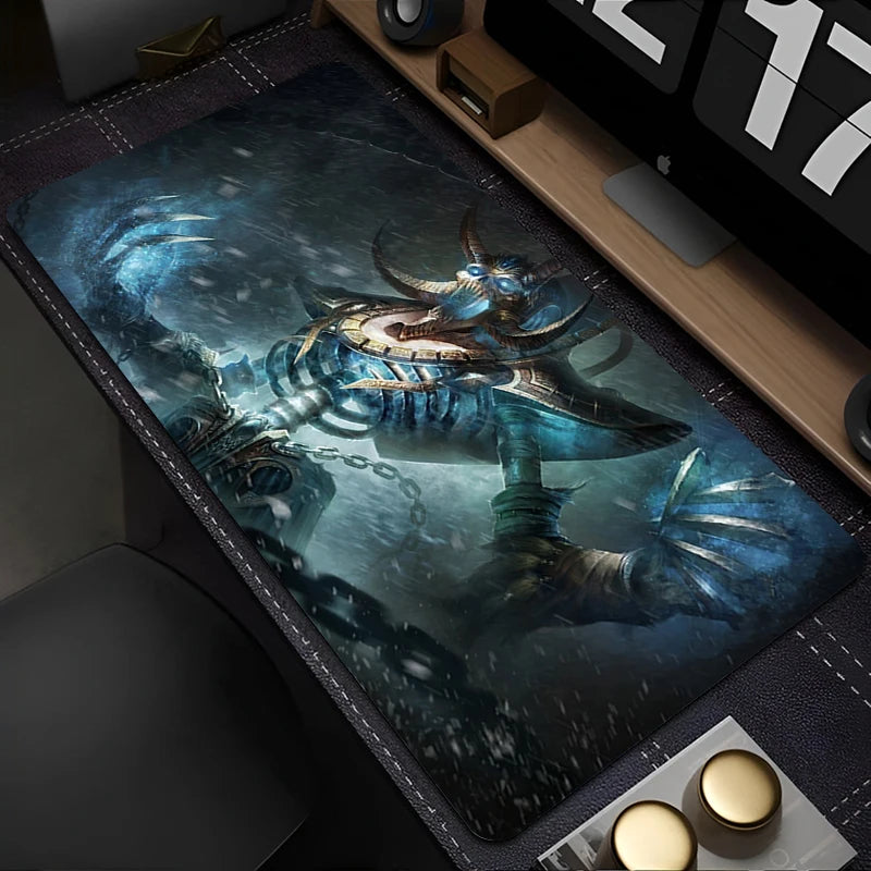 World of Warcraft Lich King Mouse Pad PC HD Anime Gaming Accessories Keyboard Mousepad Laptop XXL Game Cabinet Desk Mat Carpet