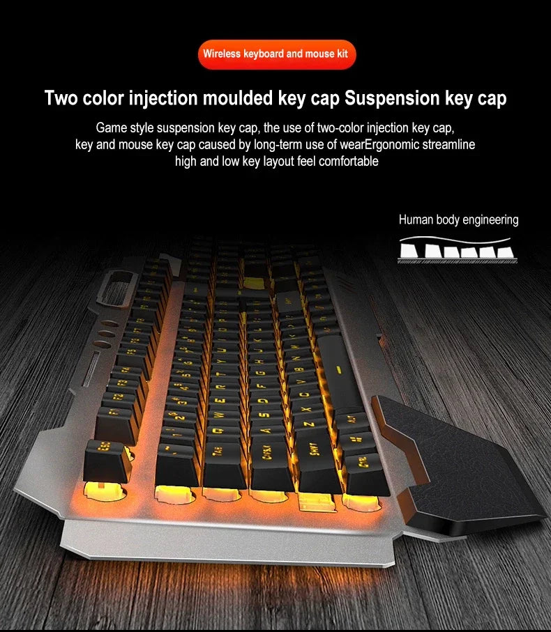 K680 Rechargeable 2.4G wireless keyboard and mouse suite Gaming computer Office esports