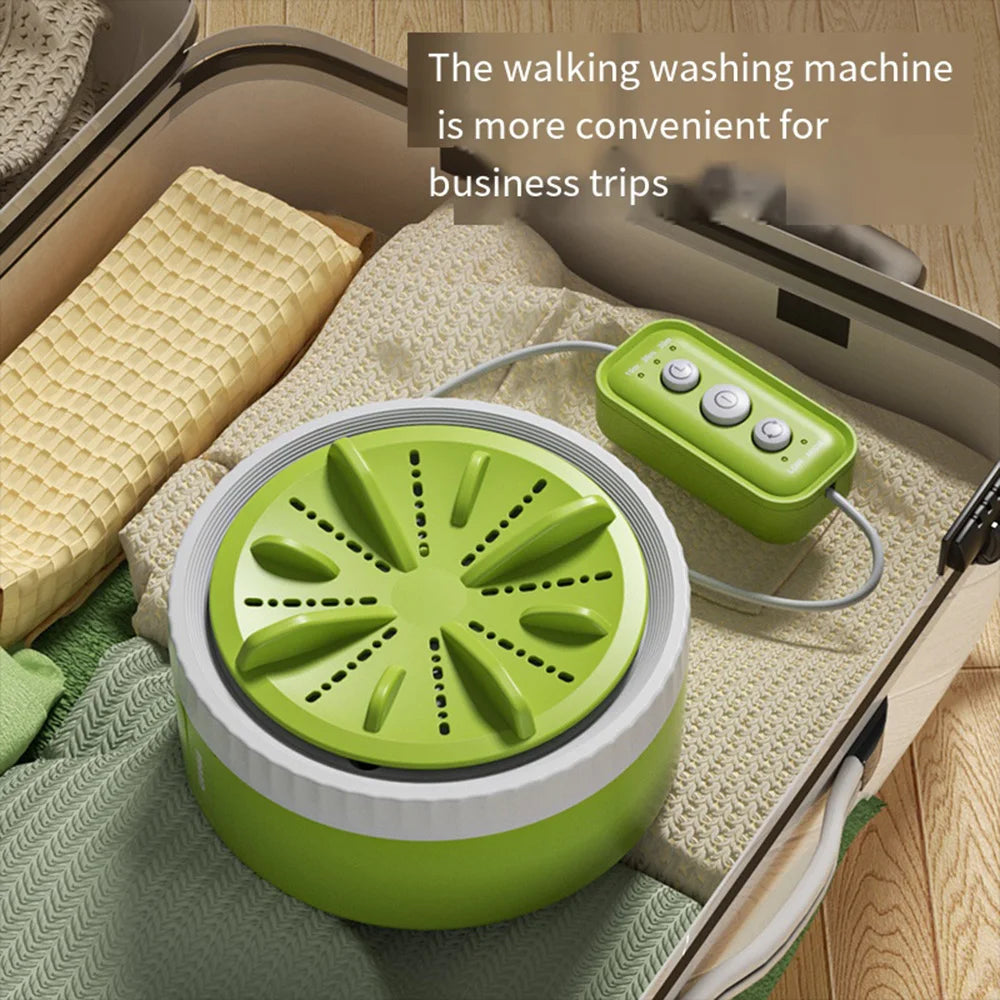 Mini Washing Machine Portable USB Rotating Turbo