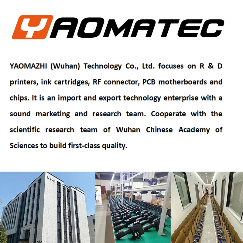 YAOMATEC 2588K+  600DPI 12.7mm  Handheld thermal inkjet Printer Fast Dry Eco Solvent Ink Cartridge