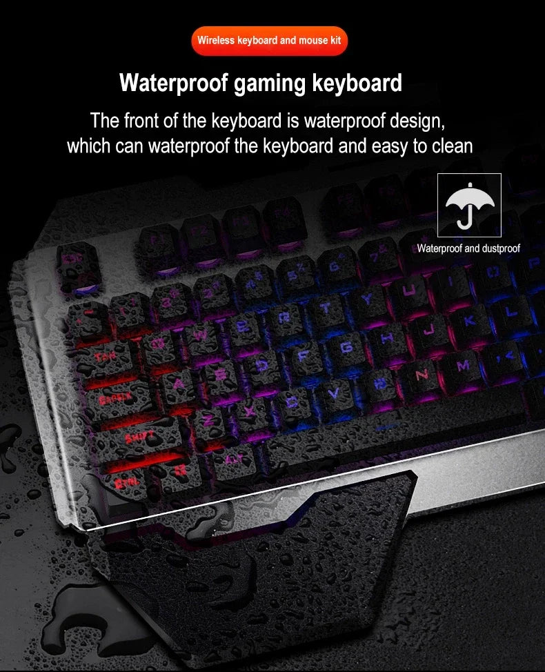 K680 Rechargeable 2.4G wireless keyboard and mouse suite Gaming computer Office esports