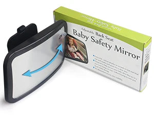 Baby Car Mirror, Safety Car Seat Mirror for Rear Facing Infant with Wide Crystal Clear View, Shatterproof