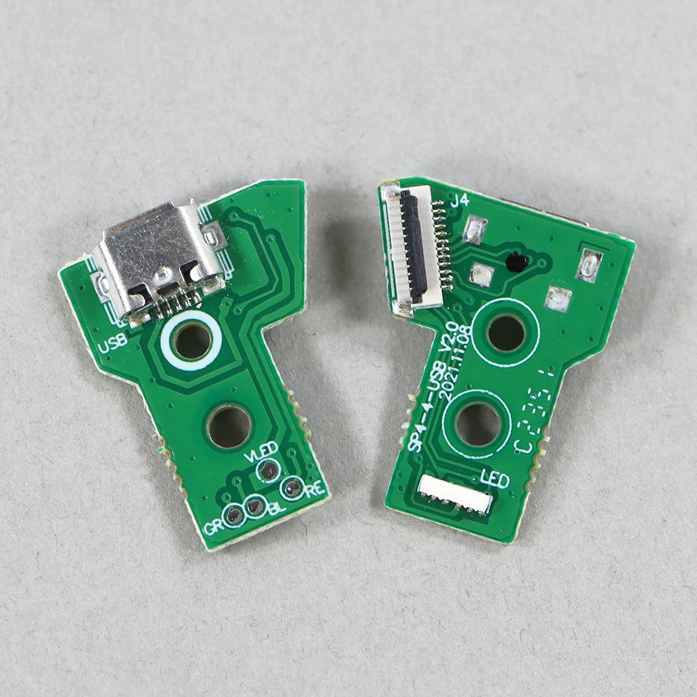 2pcs For PS4 OEM Controller USB Charging Port Socket Charger Board V1 V2 charging board Replacement for Play-Station 4