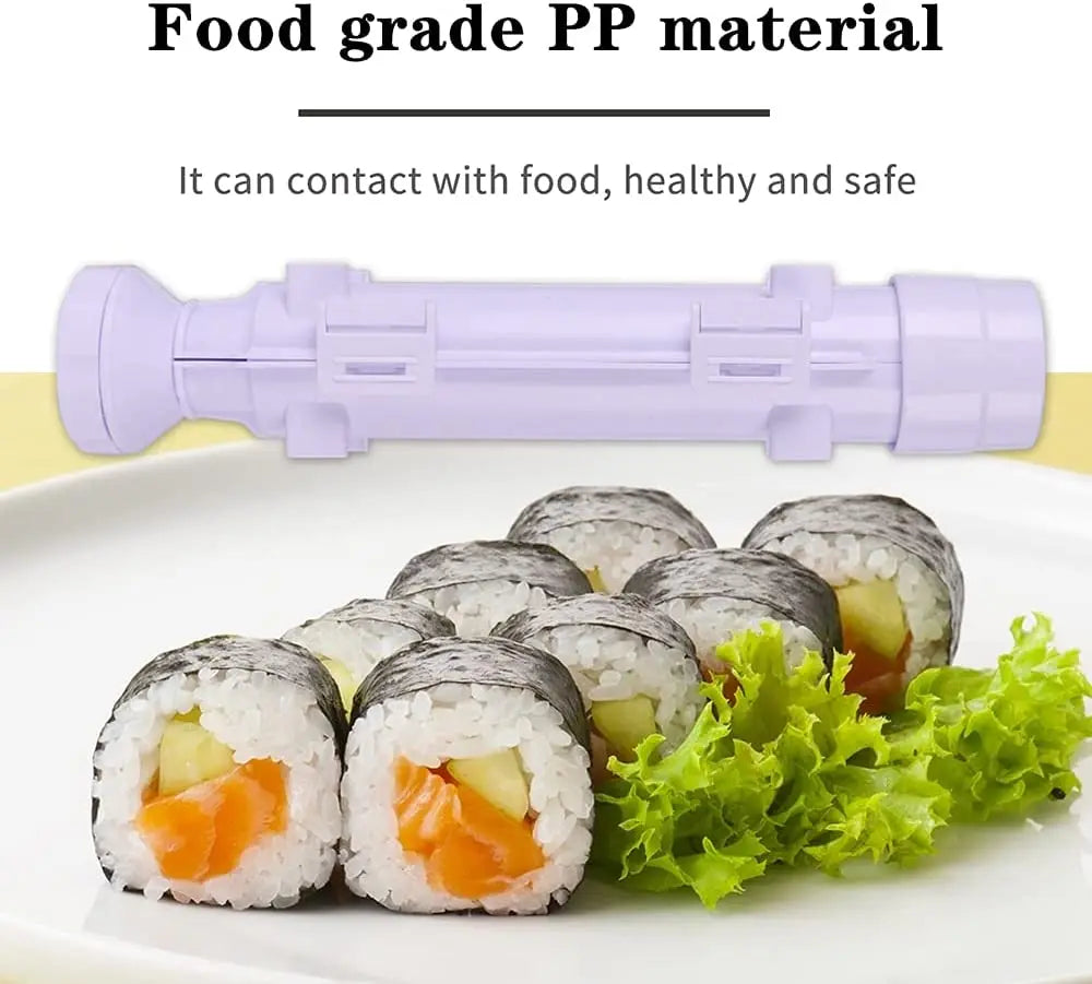 Sushi Maker Mold Household Cylindrical Rice Vegetable Meat Rolling Tool Kitchen DIY Sushi Maker Sushi Tool