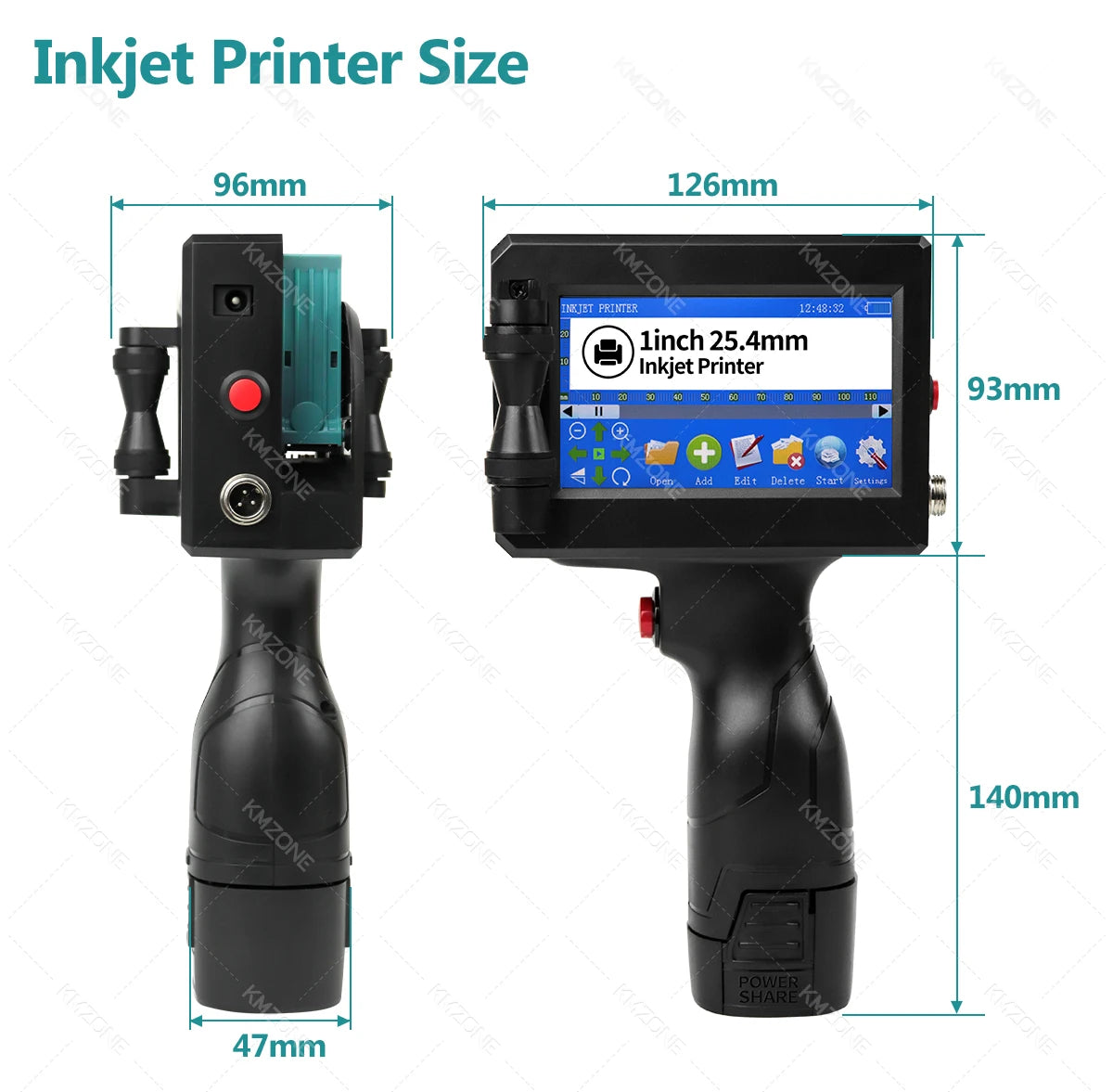 Handheld Inkjet Printer Gun