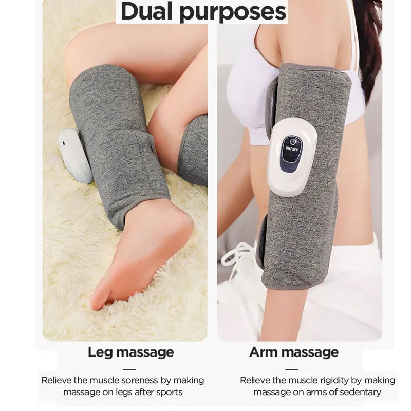 JianYouCare Portable 360 Air Pressure Leg Calf Massager Hot Compress Promote Blood Circulation Muscle Relaxation Relieve Fatigue